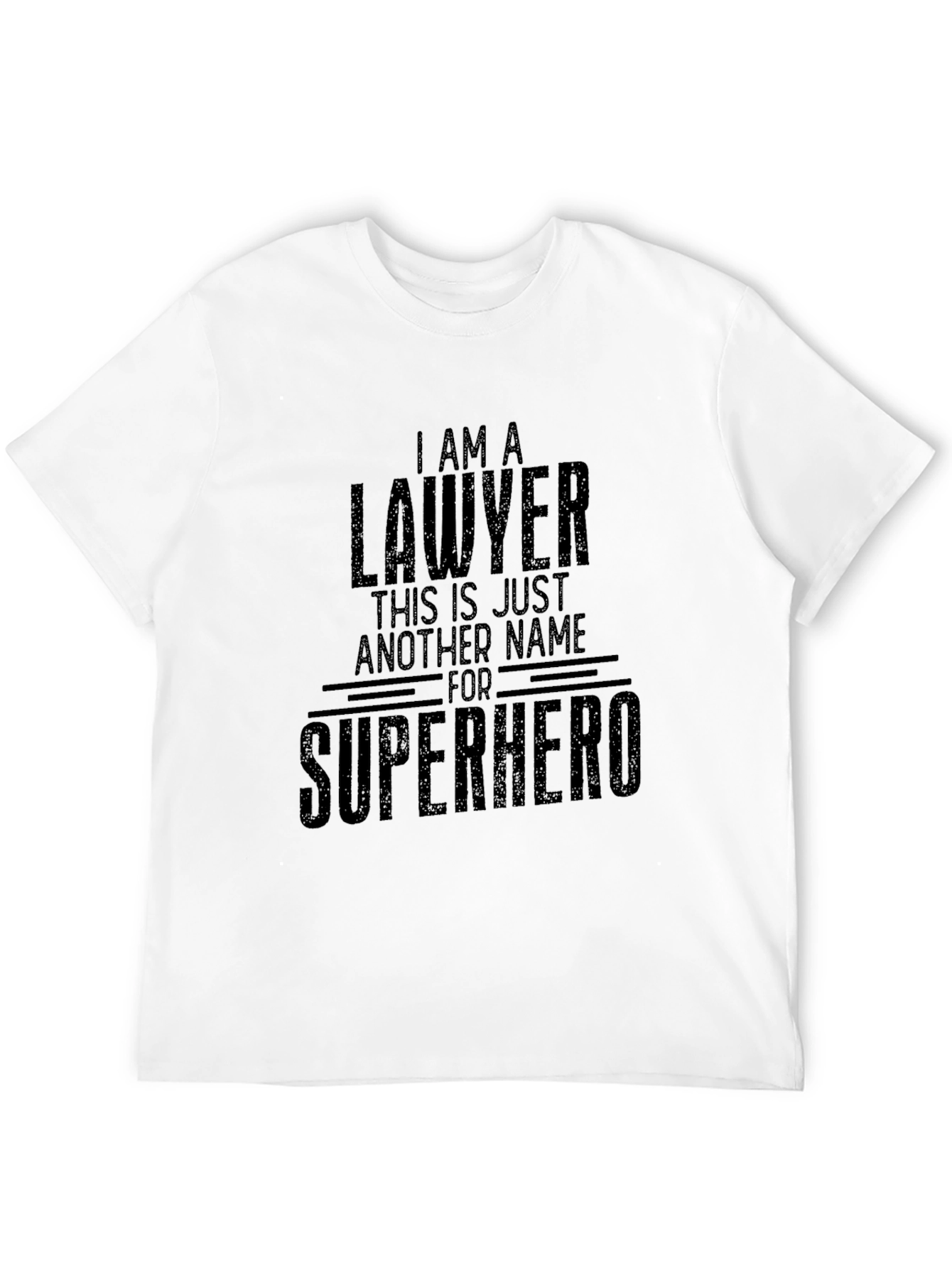 Lawyer Superhero T-Shirt - Black Graphic Tee