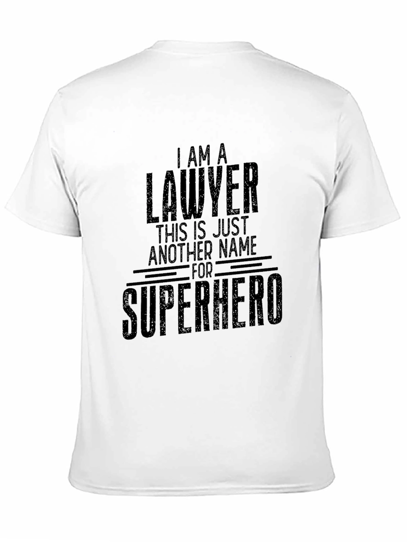 Lawyer Superhero T-Shirt - Black Graphic Tee