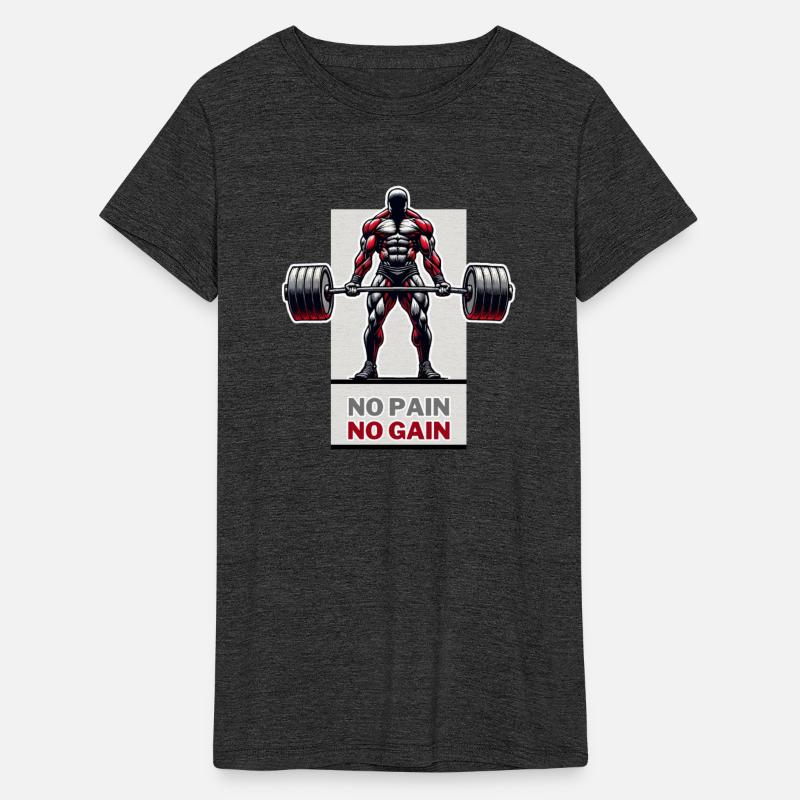 No Pain No Gain Powerlifting Motivation