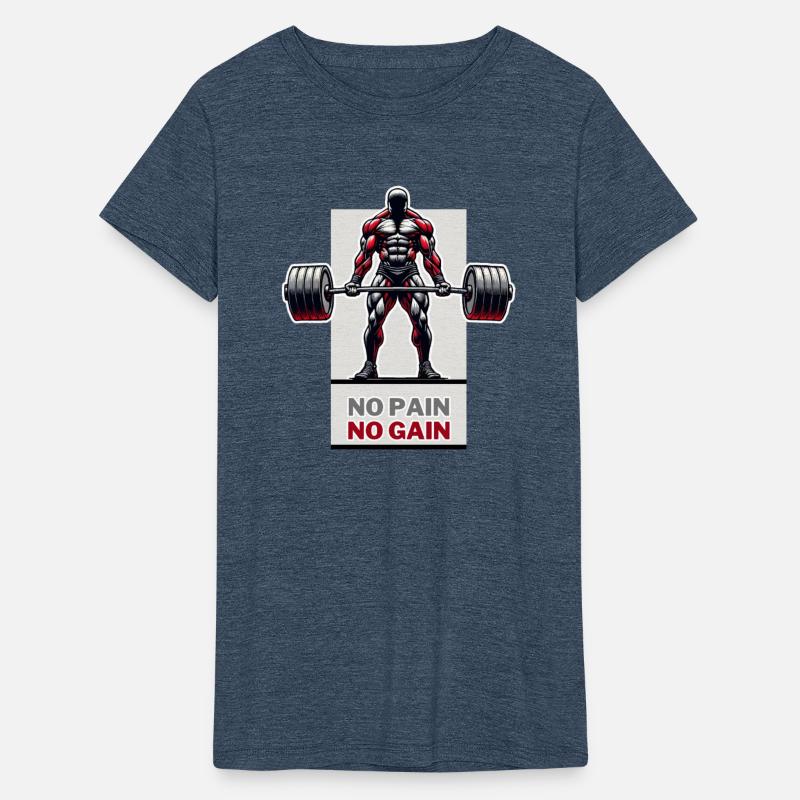 No Pain No Gain Powerlifting Motivation