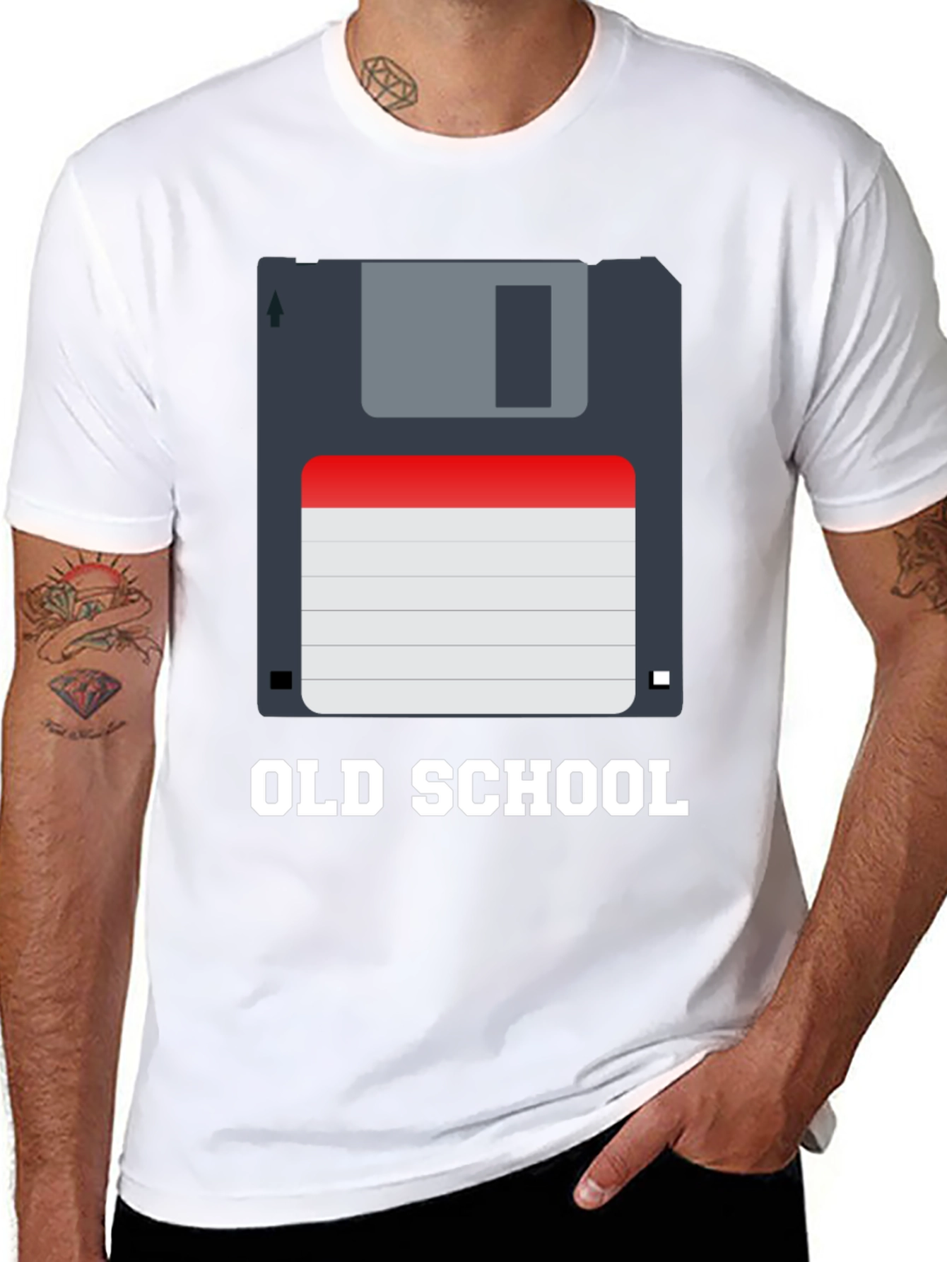 Retro Old School Floppy Disk T-Shirt