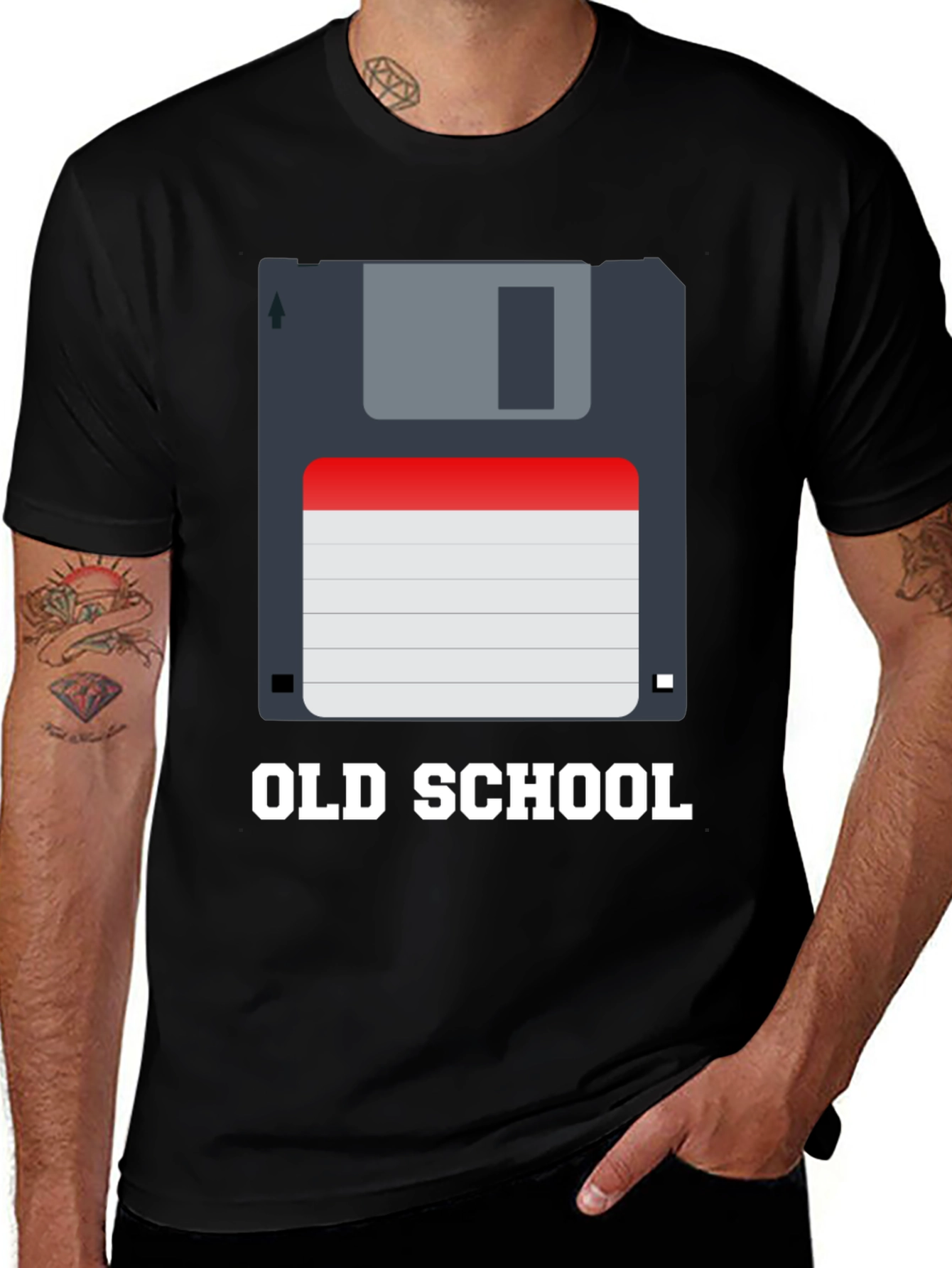 Retro Old School Floppy Disk T-Shirt
