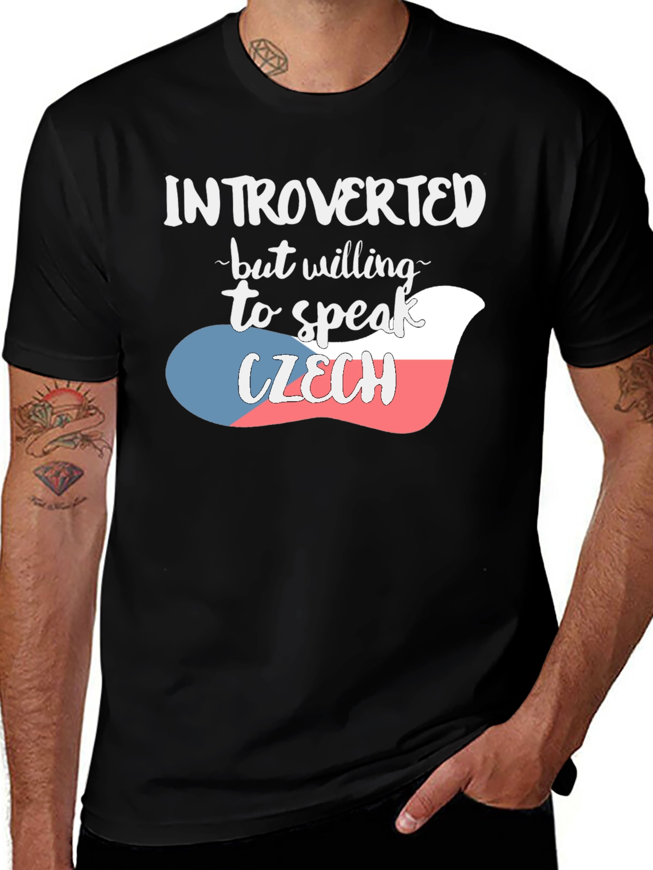Introverted Czech Flag T-Shirt