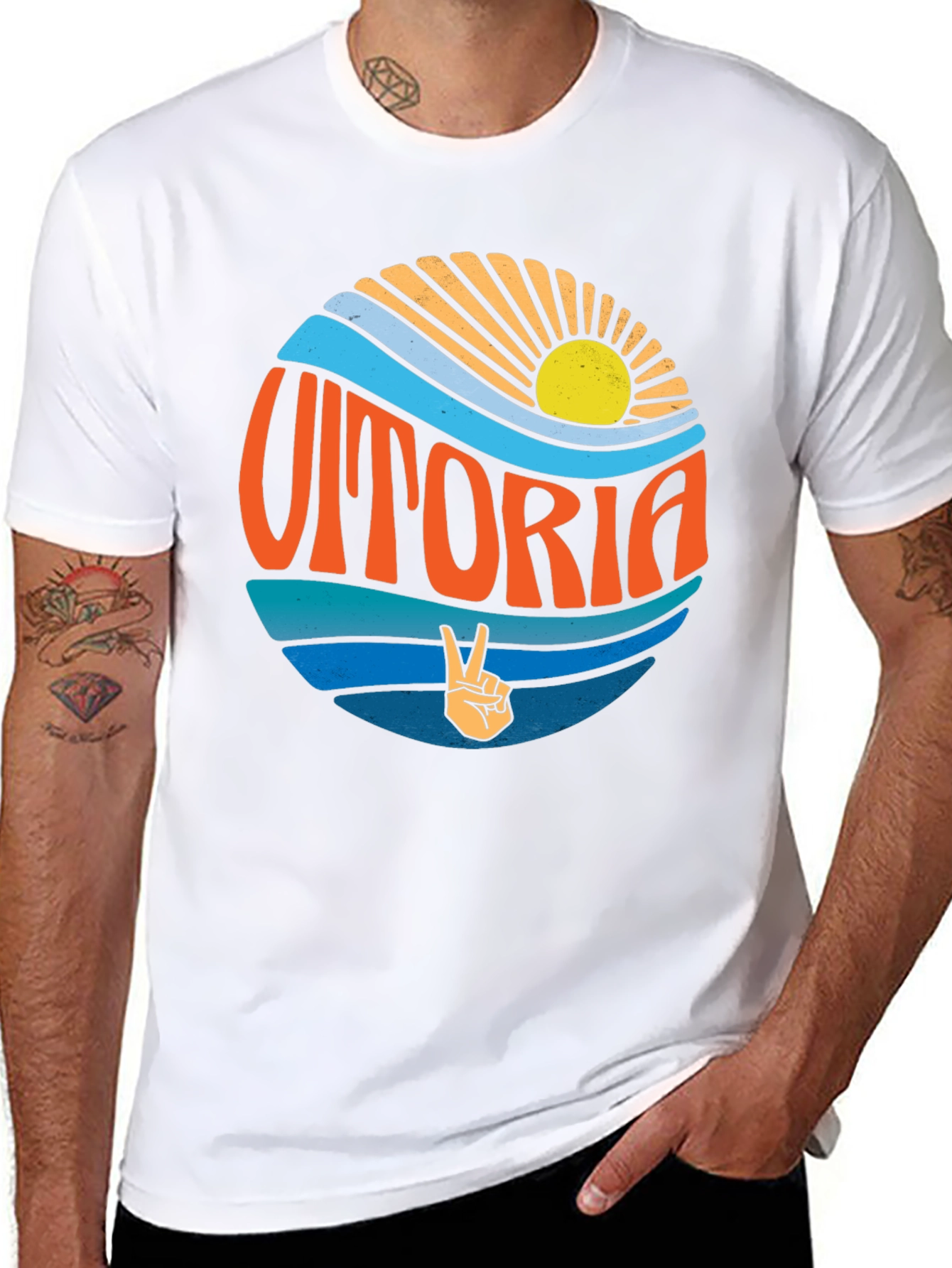Retro Vitoria T-Shirt - Coastal Vibes