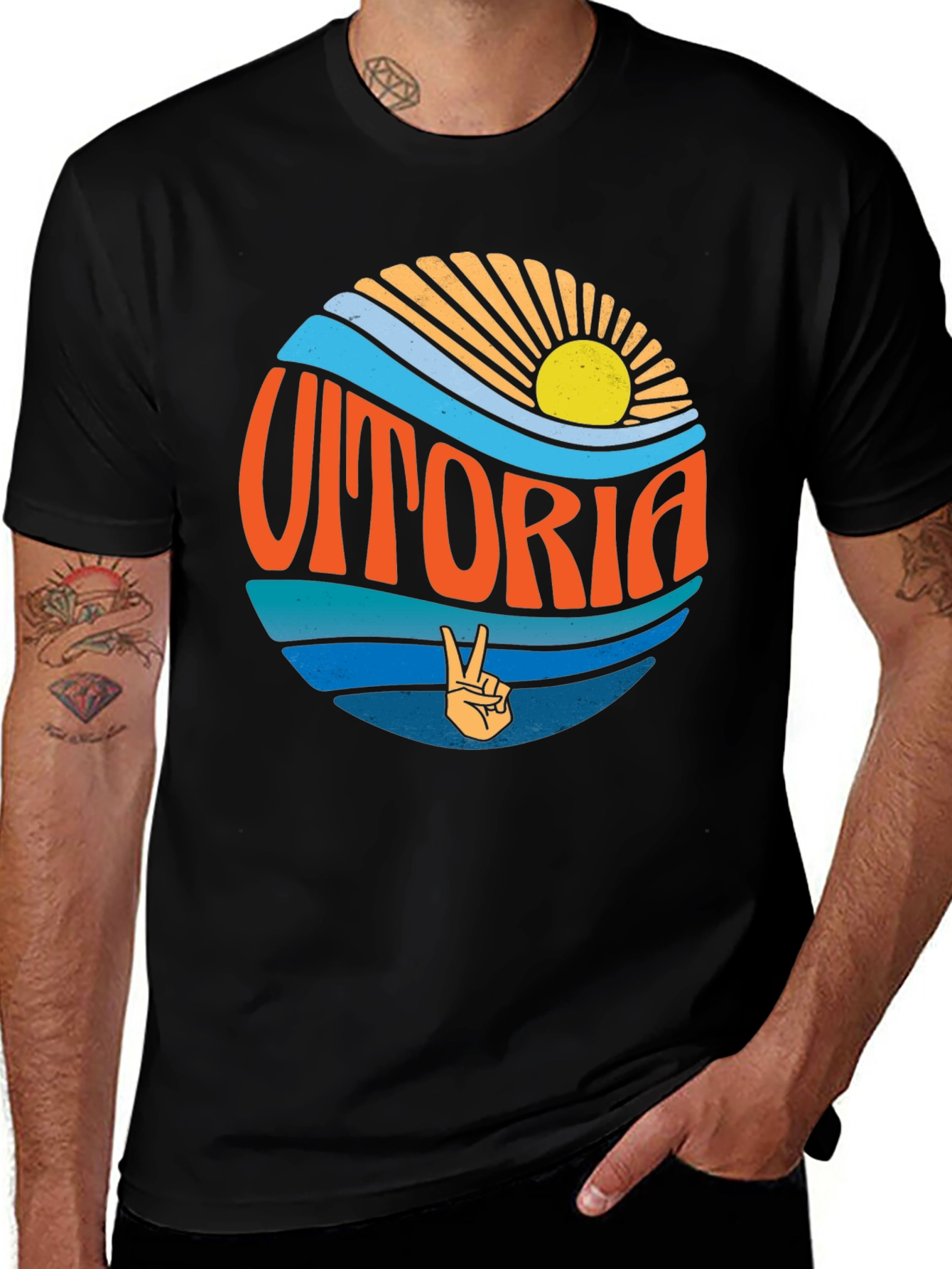 Retro Vitoria T-Shirt - Coastal Vibes
