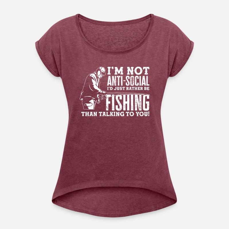 Not Anti Social Funny Fisherman Fishing Gift
