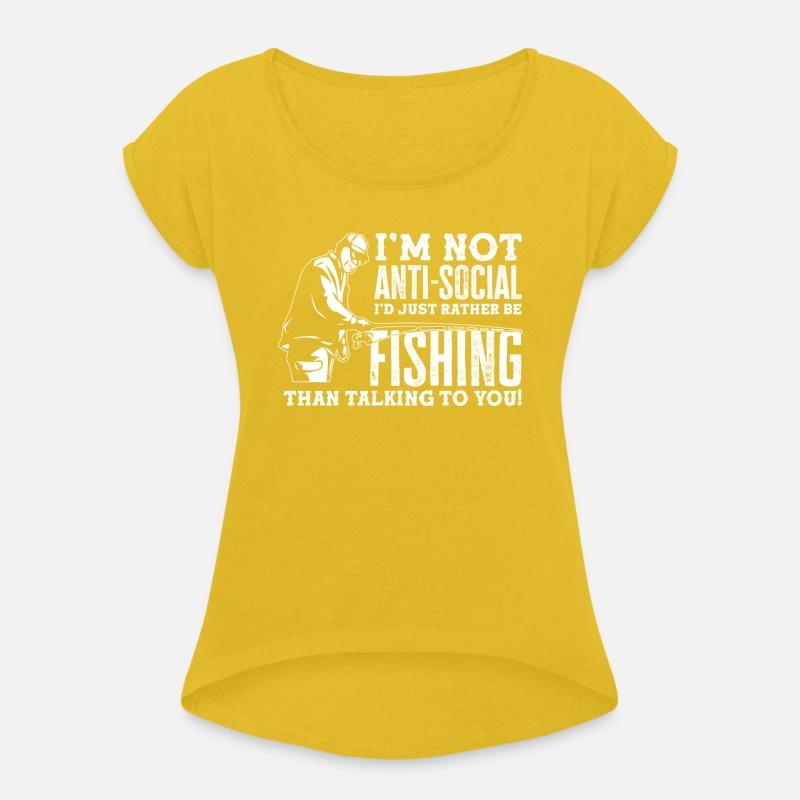 Not Anti Social Funny Fisherman Fishing Gift