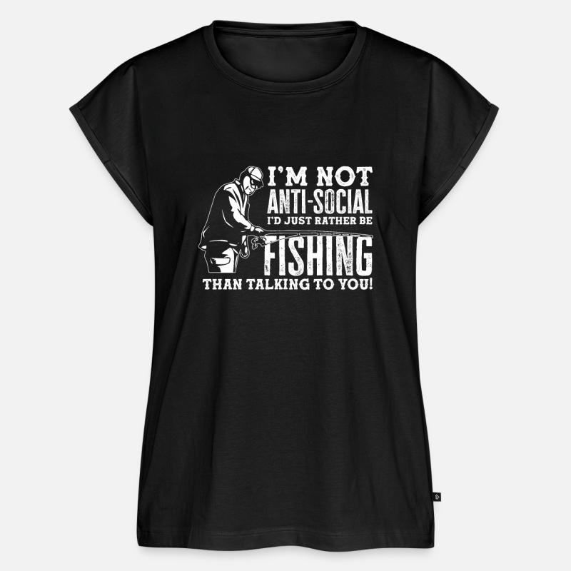 Not Anti Social Funny Fisherman Fishing Gift