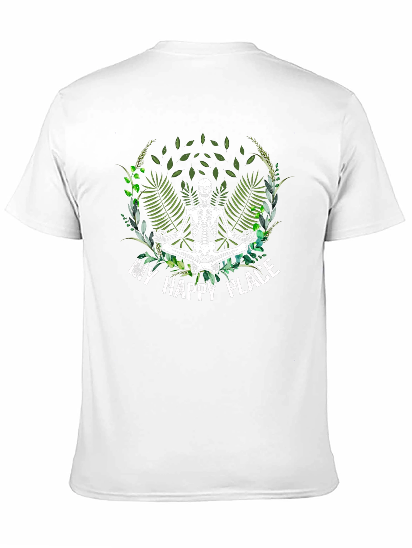 My Happy Place Skeleton Graphic Tee
