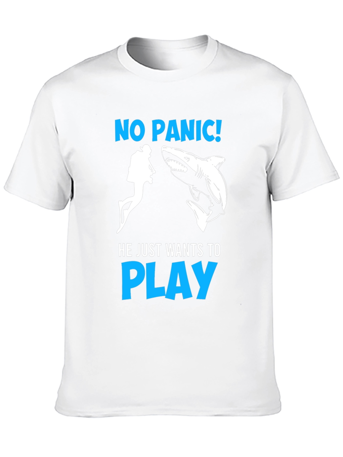No Panic Shark Play T-Shirt