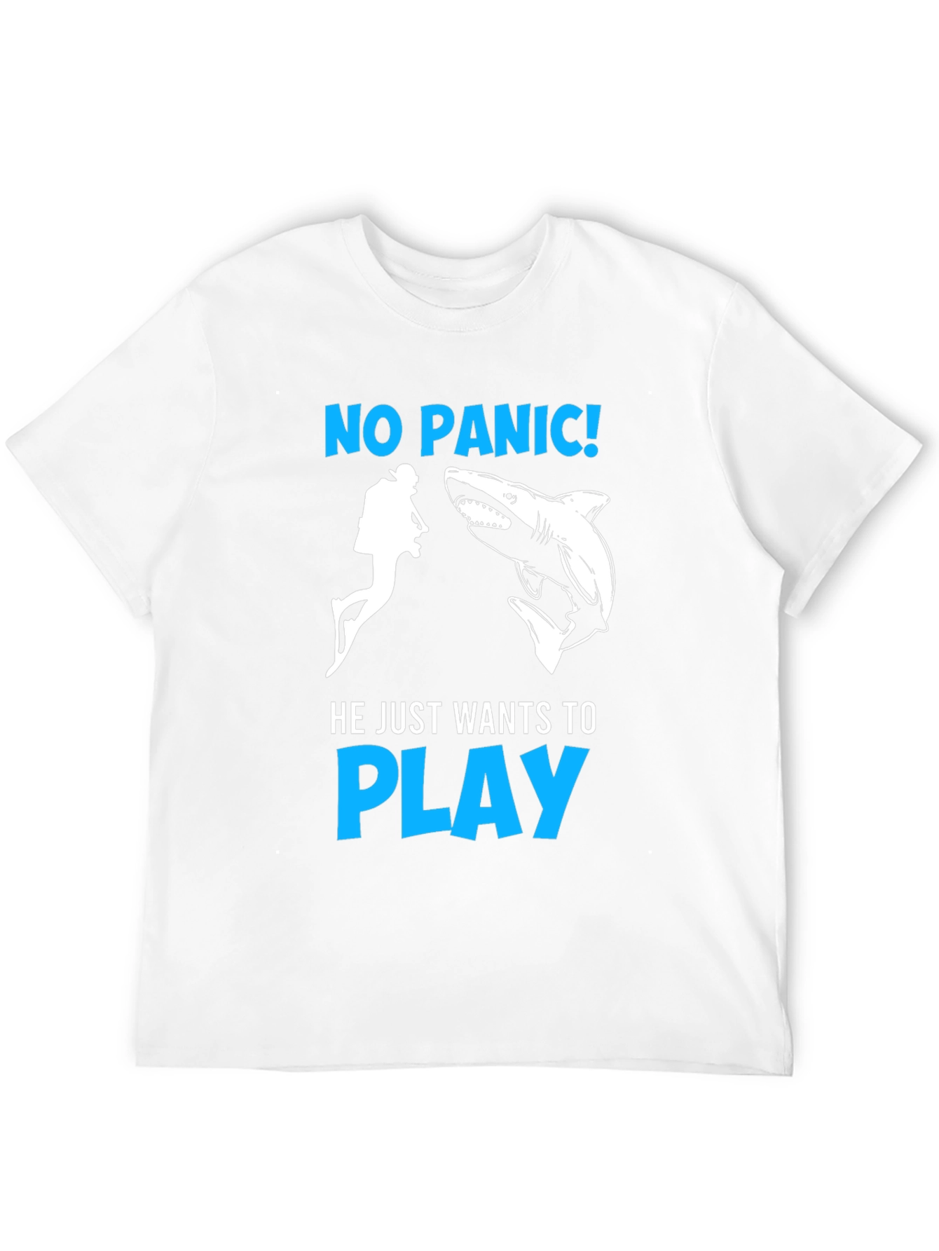 No Panic Shark Play T-Shirt