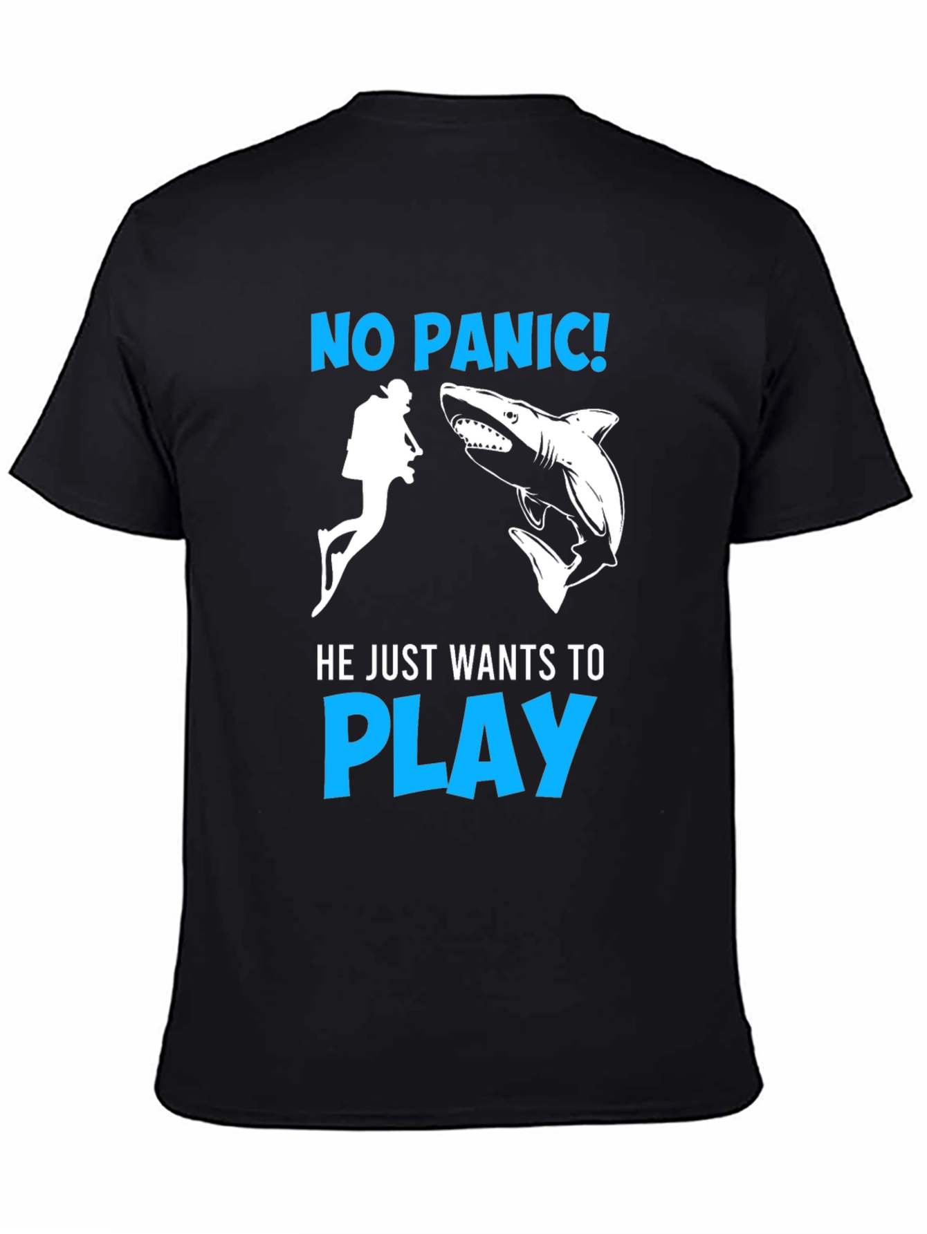 No Panic Shark Play T-Shirt
