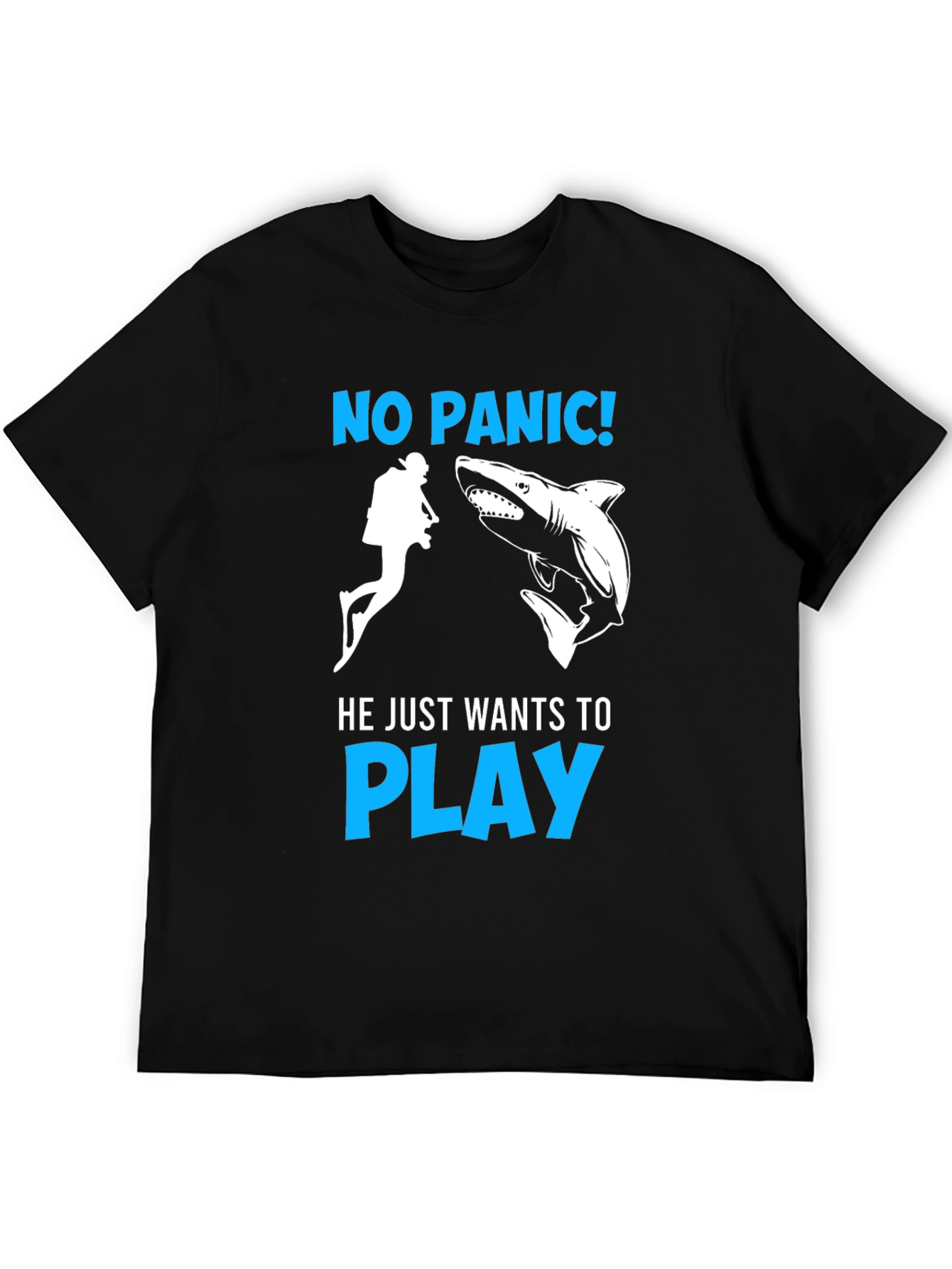 No Panic Shark Play T-Shirt
