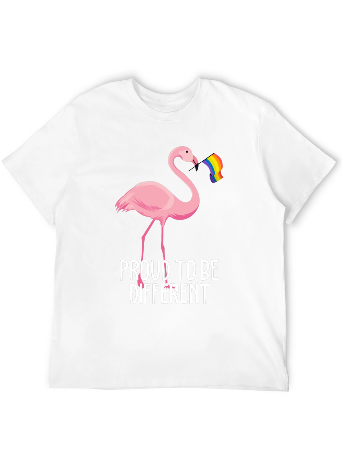 Proud to Be Different Flamingo LGBTQ T-Shirt