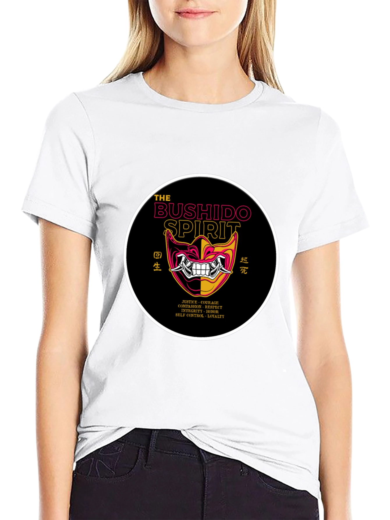 Bushido Spirit Graphic Tee - Mens Black T-Shirt