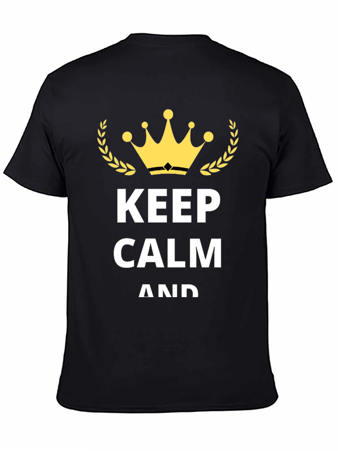 Keep Calm Graphic T-Shirt - Black