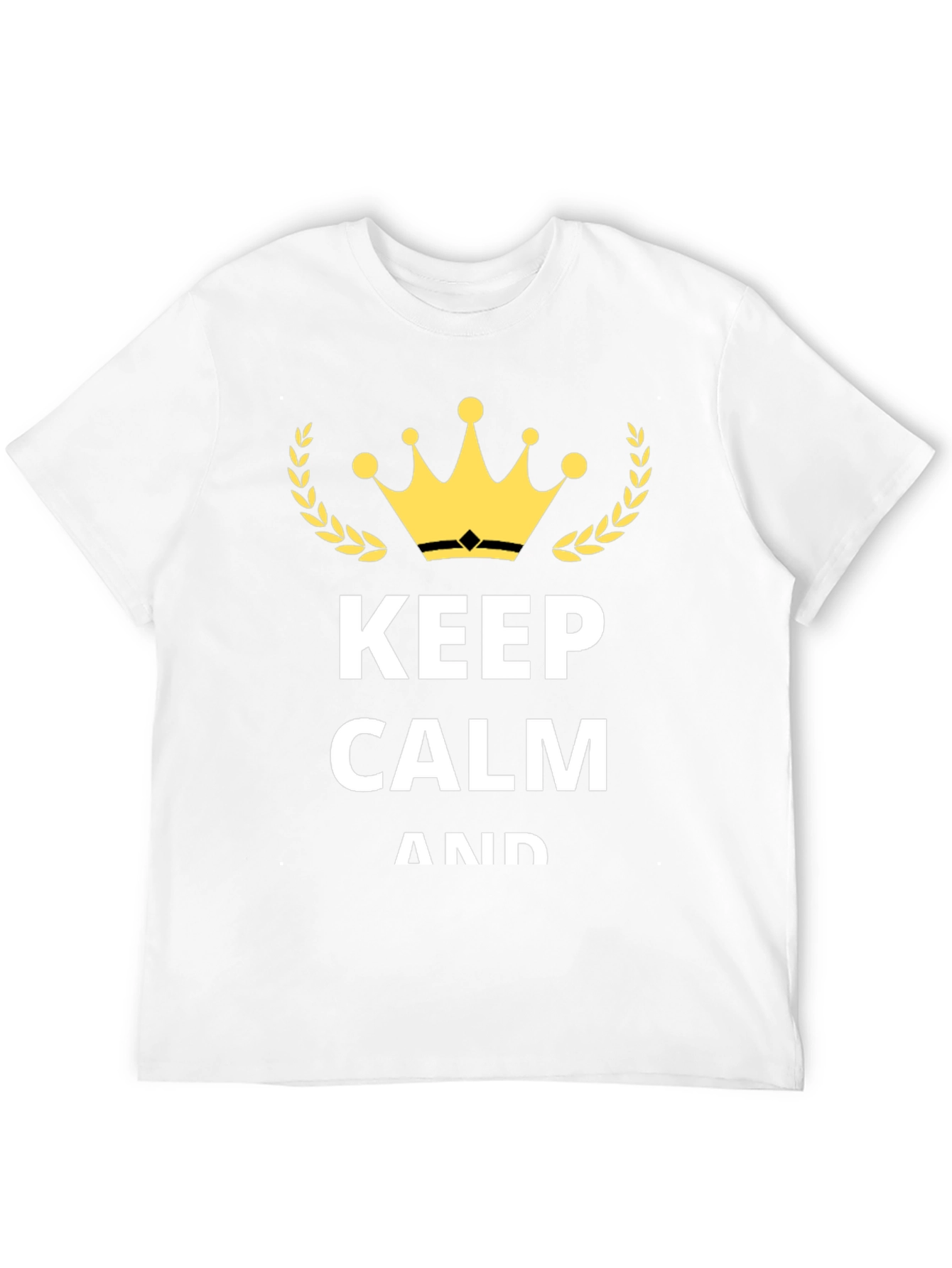 Keep Calm Graphic T-Shirt - Black
