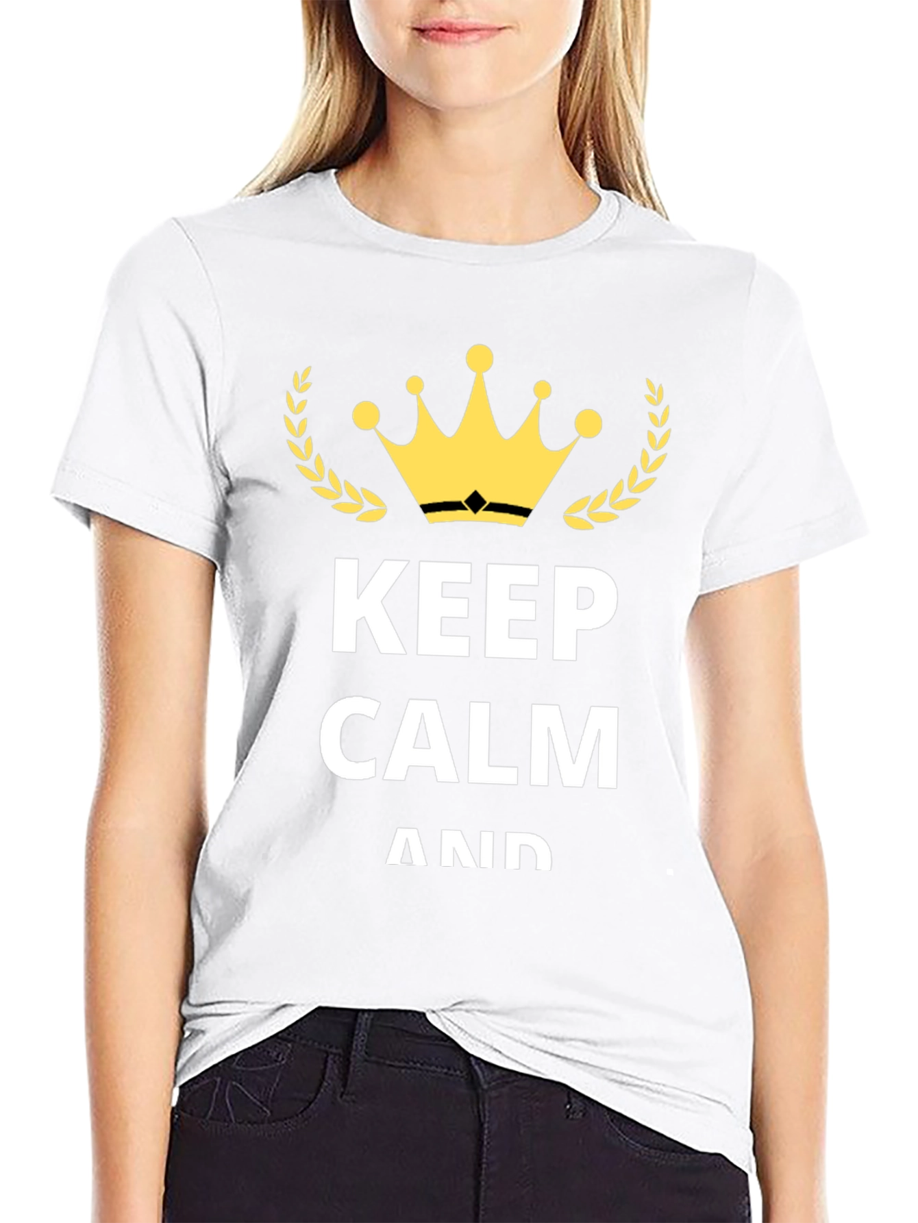 Keep Calm Graphic T-Shirt - Black