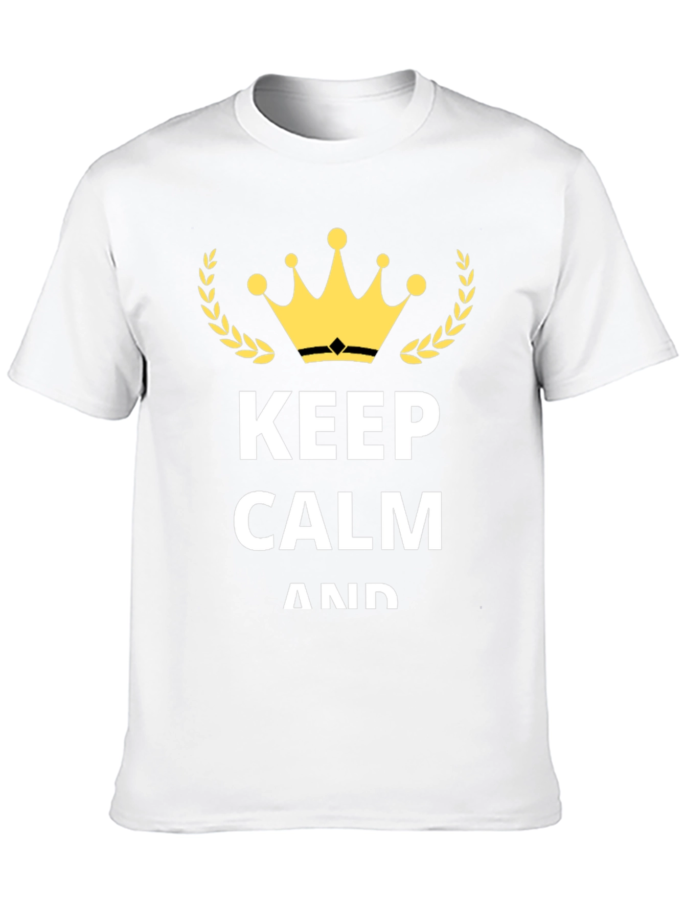 Keep Calm Graphic T-Shirt - Black