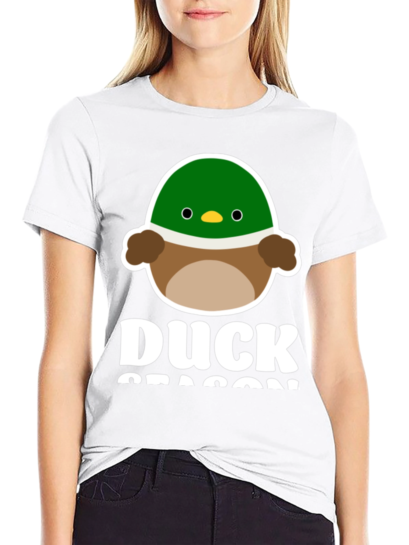 Duck Season Graphic Tee - Cute Cartoon Duck