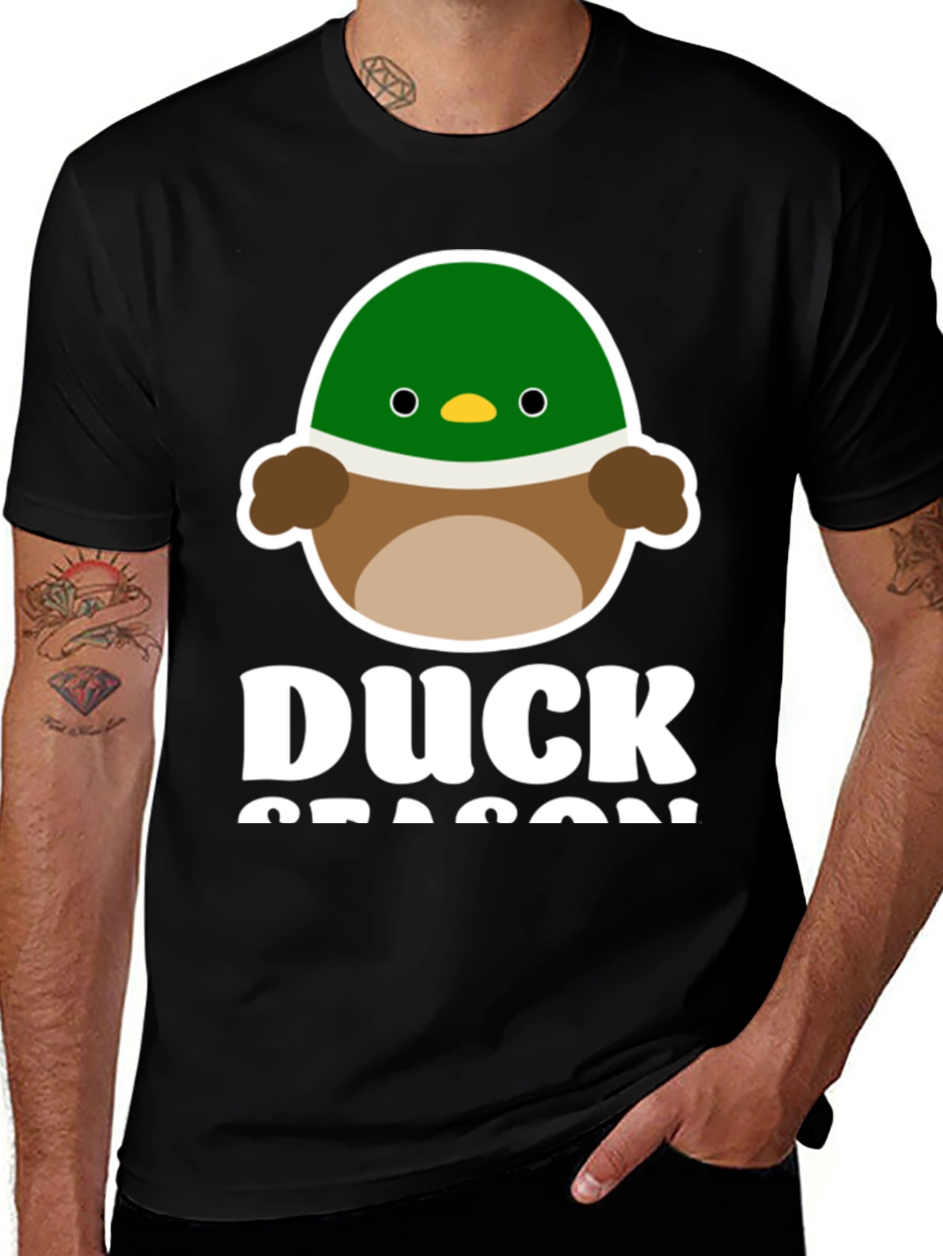 Duck Season Graphic Tee - Cute Cartoon Duck