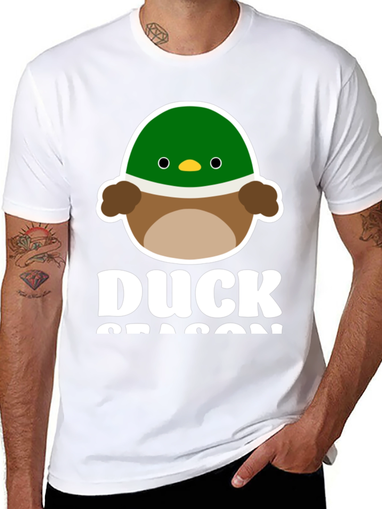 Duck Season Graphic Tee - Cute Cartoon Duck