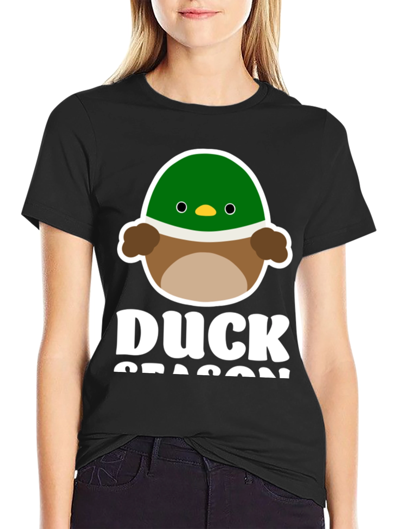 Duck Season Graphic Tee - Cute Cartoon Duck