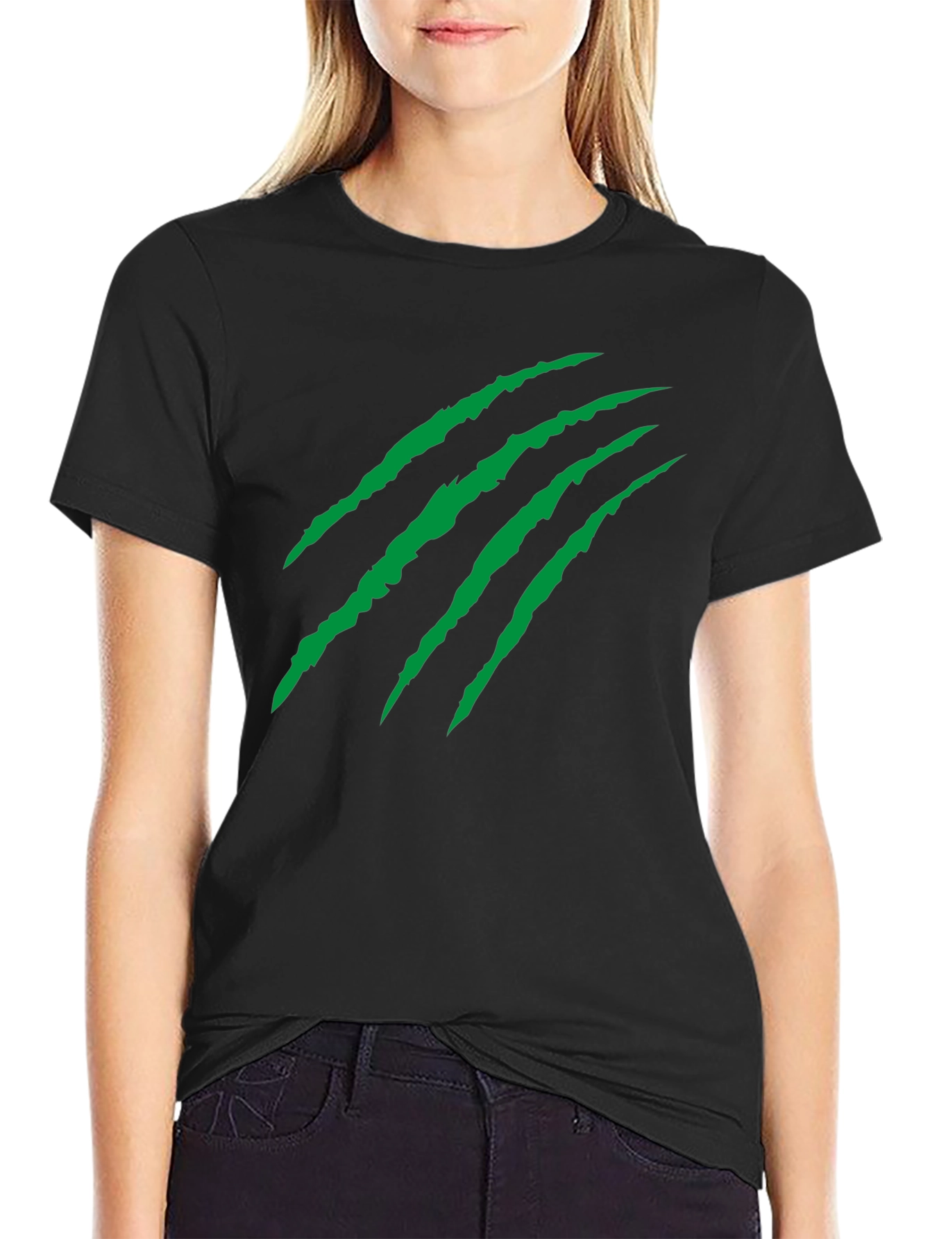Mens Black Claw Graphic Tee - Casual Style