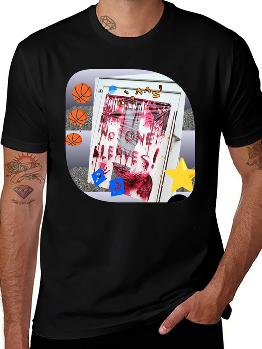 Graphic Tee - Novelty Horror Door Design
