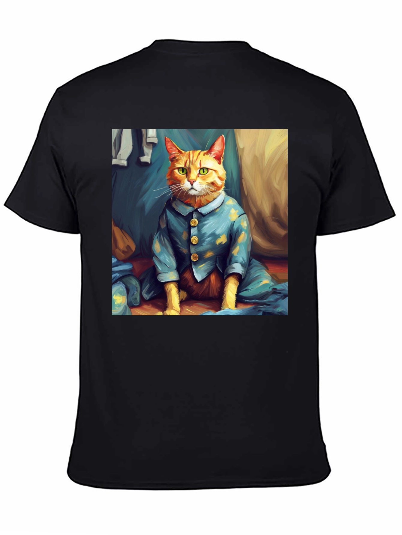 Cat in Pajamas Graphic T-Shirt