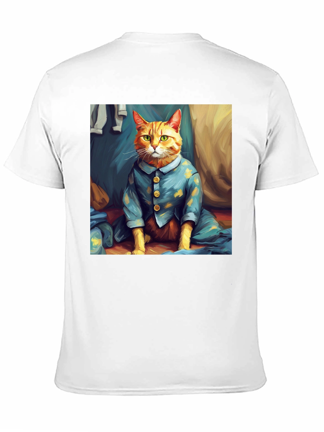 Cat in Pajamas Graphic T-Shirt