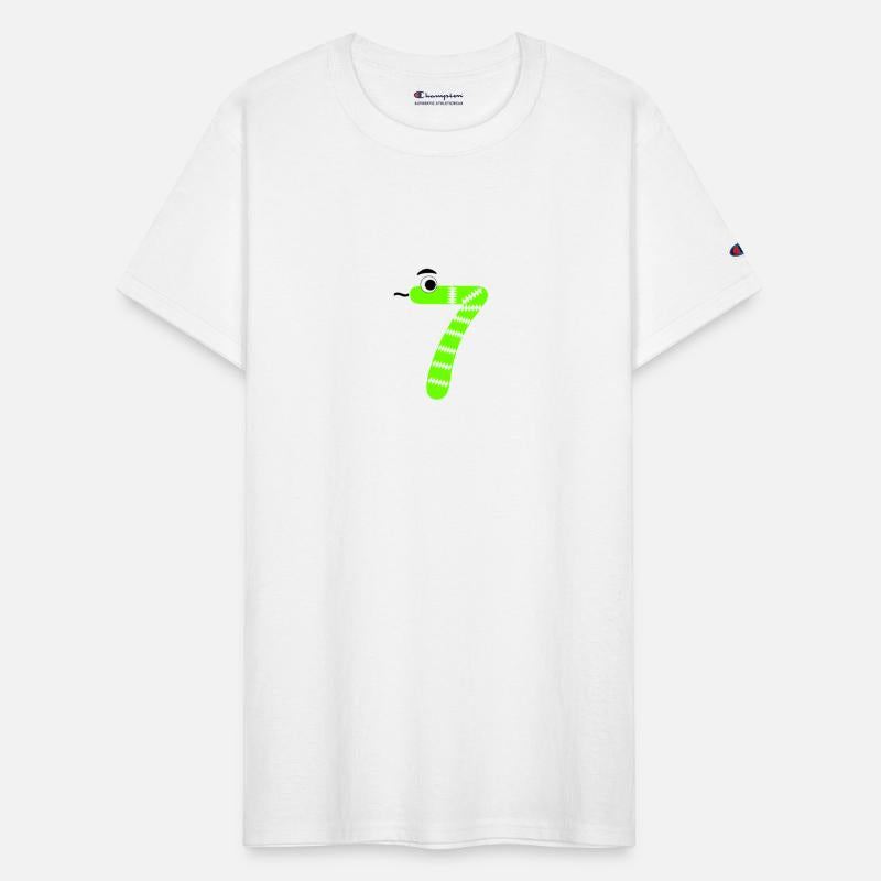 Number Seven 7 Children Birthday Learning Snake