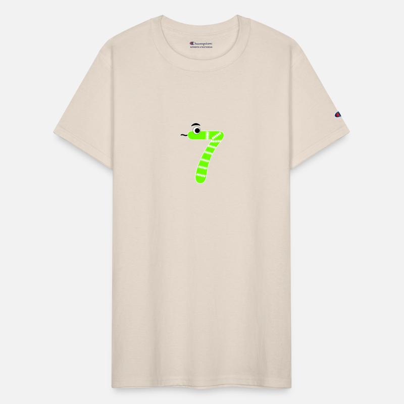 Number Seven 7 Children Birthday Learning Snake