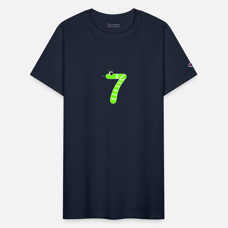 Number Seven 7 Children Birthday Learning Snake