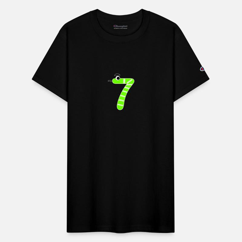 Number Seven 7 Children Birthday Learning Snake