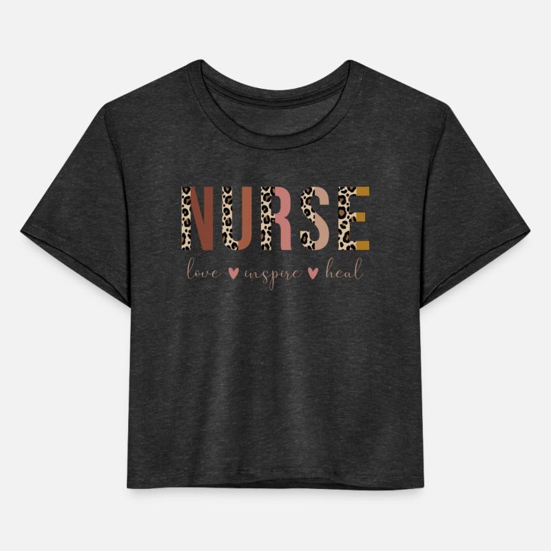 Nurse Love Inspire Heal Leopard Nursing