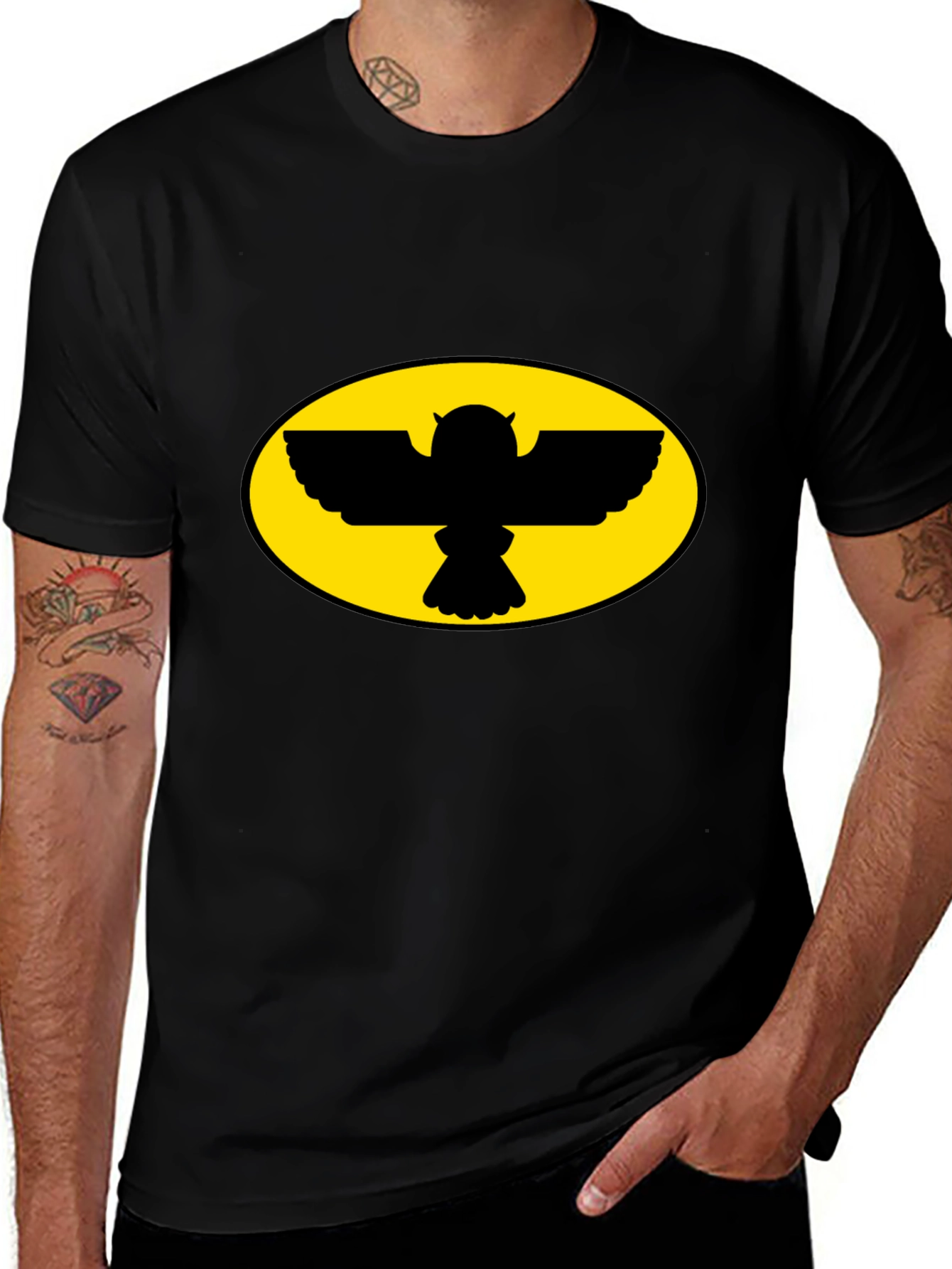 Court of Owls Black Graphic Tee