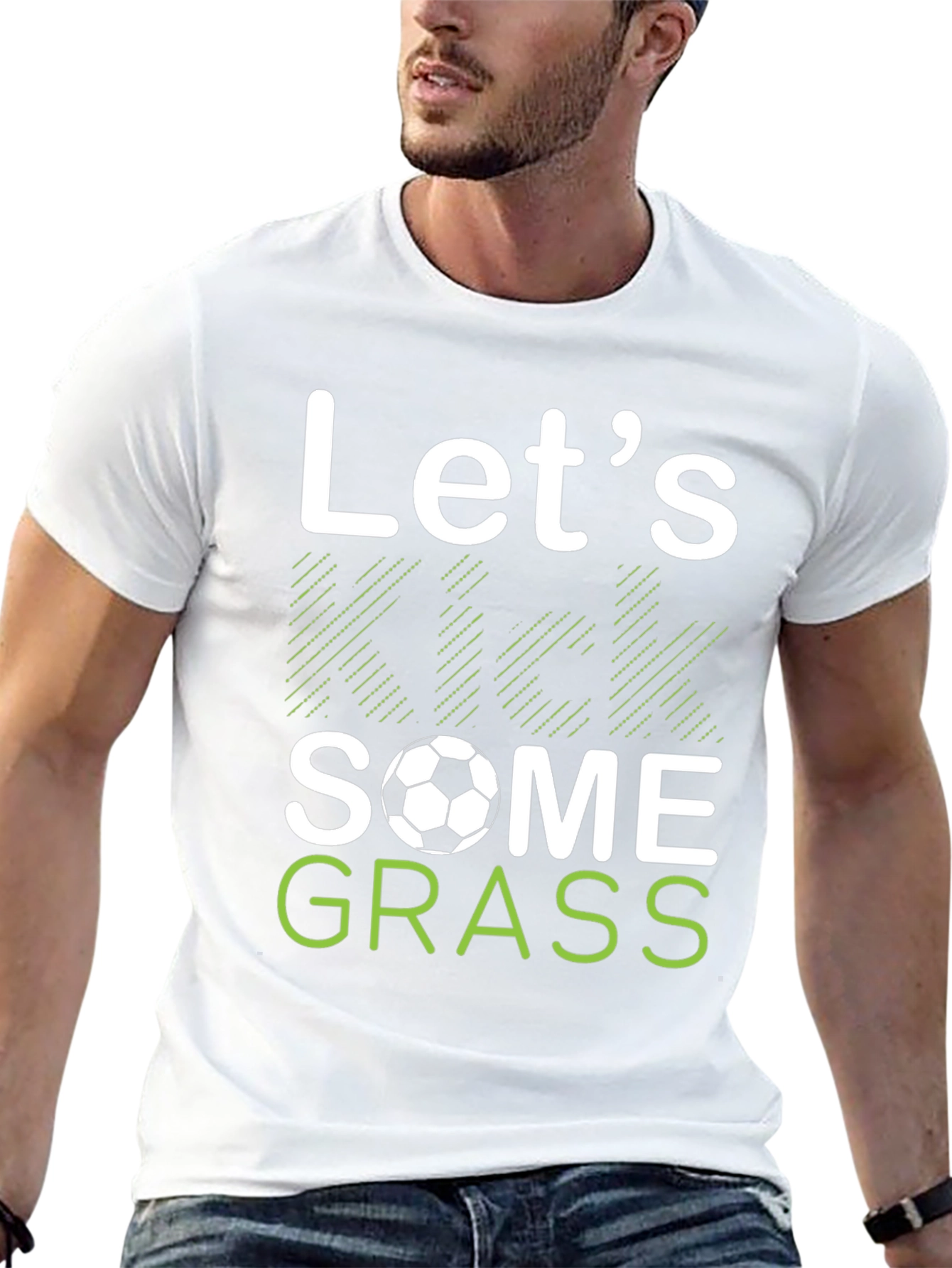 Lets Kick Some Grass Soccer T-Shirt