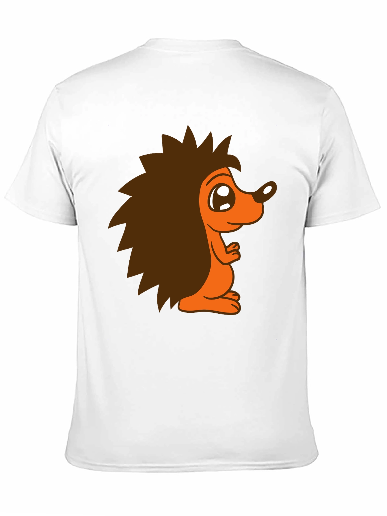 Cute Hedgehog Graphic T-Shirt - Black Cotton Tee