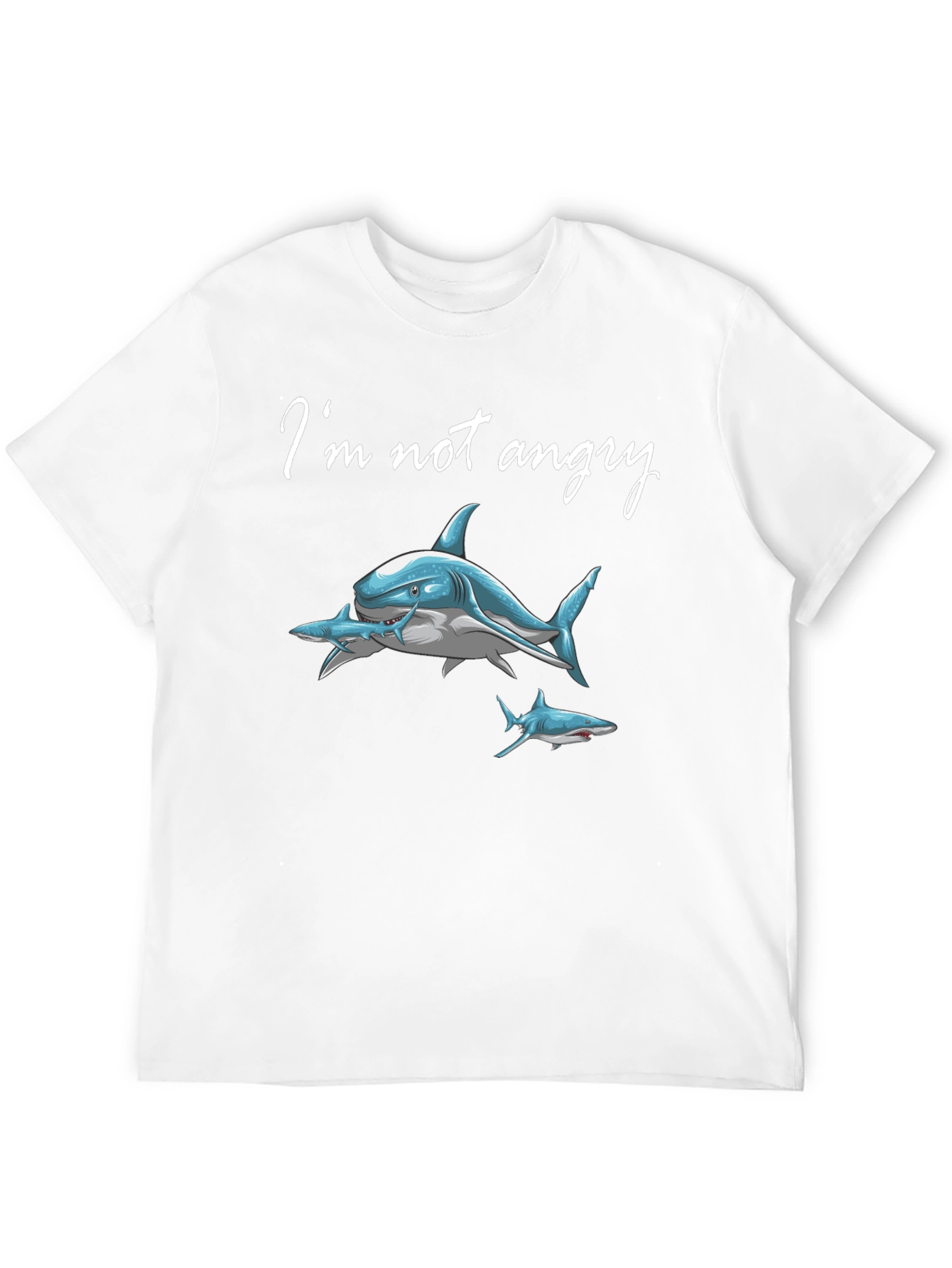 Im Not Angry Shark Graphic Tee