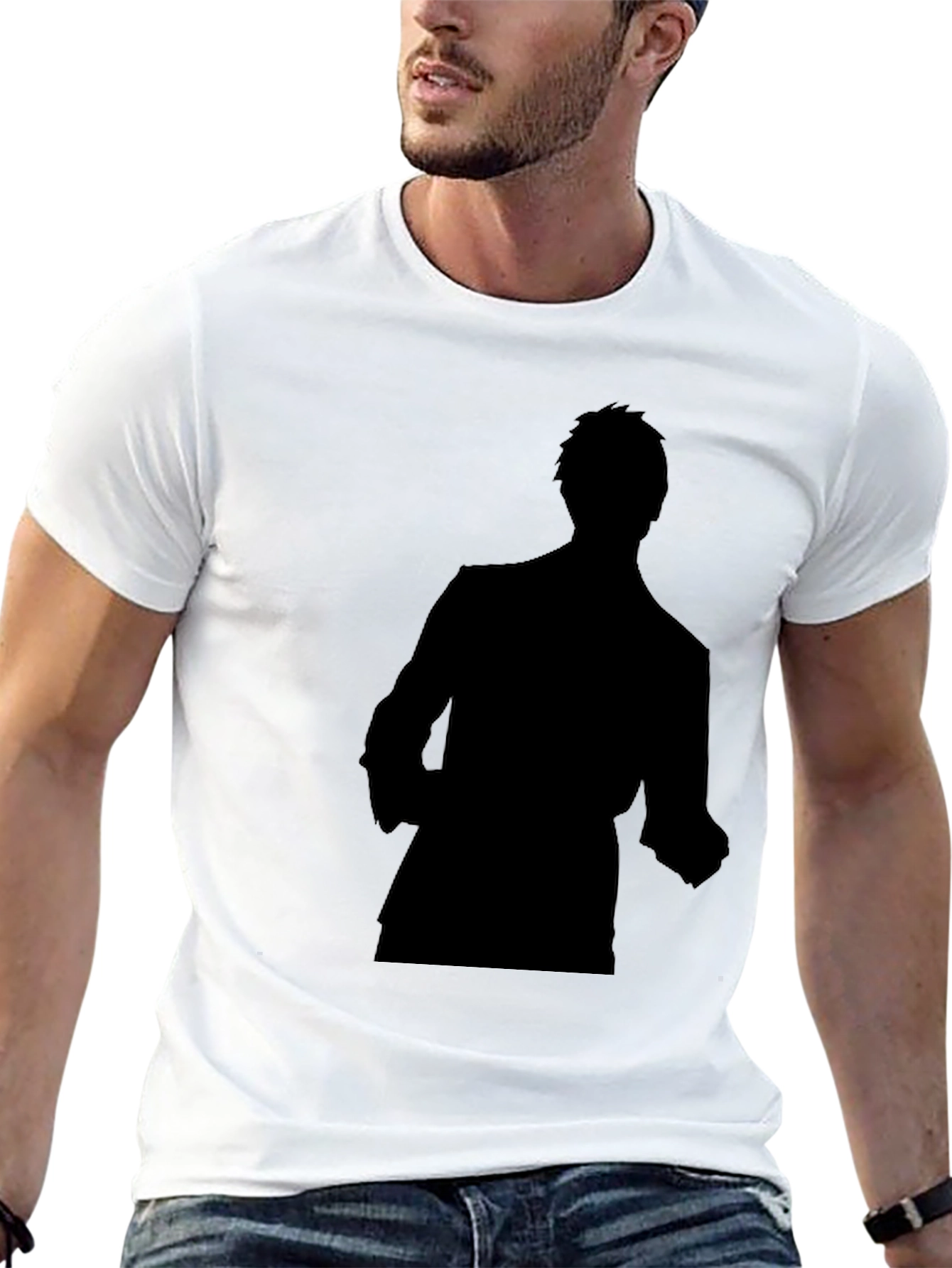 Black Silhouette Graphic T-Shirt