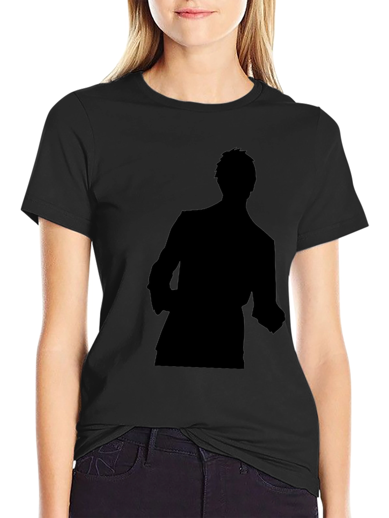 Black Silhouette Graphic T-Shirt