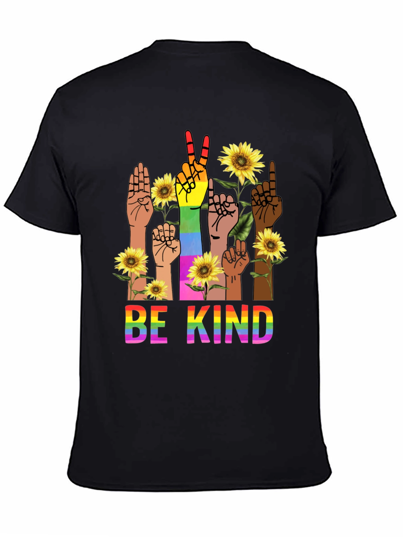 Be Kind Rainbow Hands T-Shirt