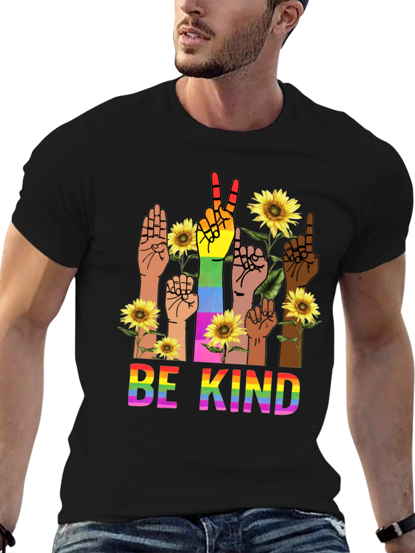 Be Kind Rainbow Hands T-Shirt