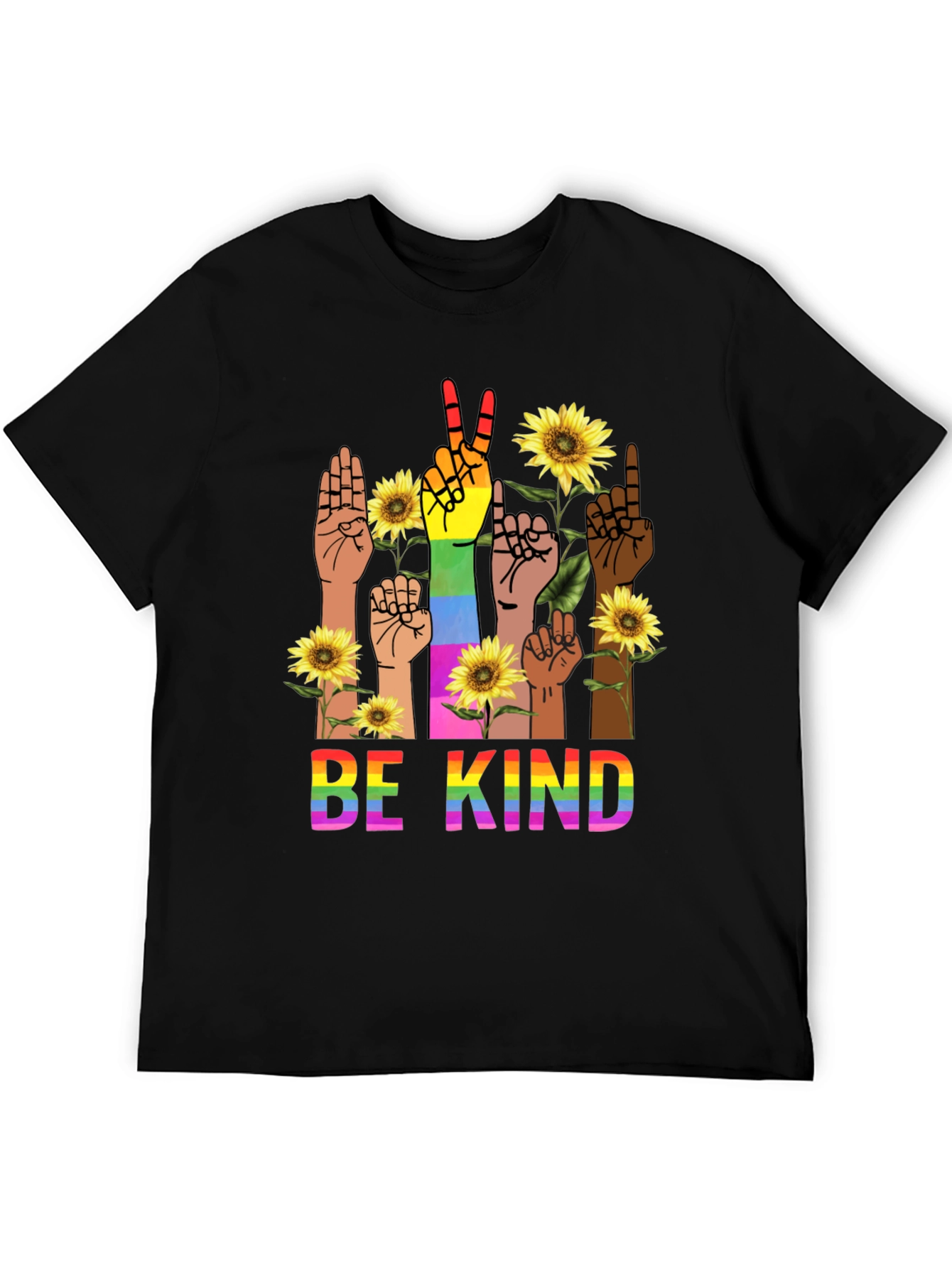 Be Kind Rainbow Hands T-Shirt