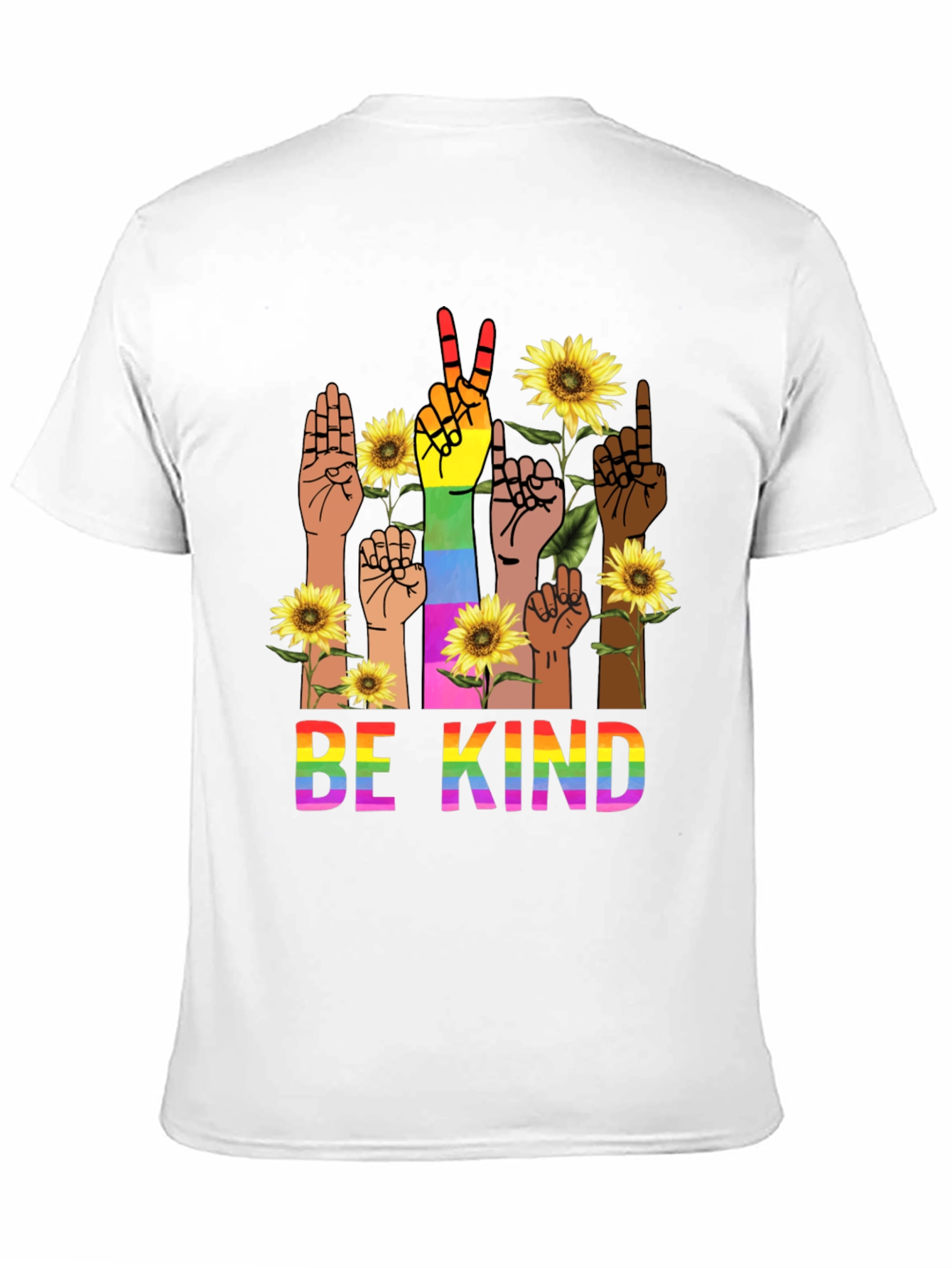 Be Kind Rainbow Hands T-Shirt