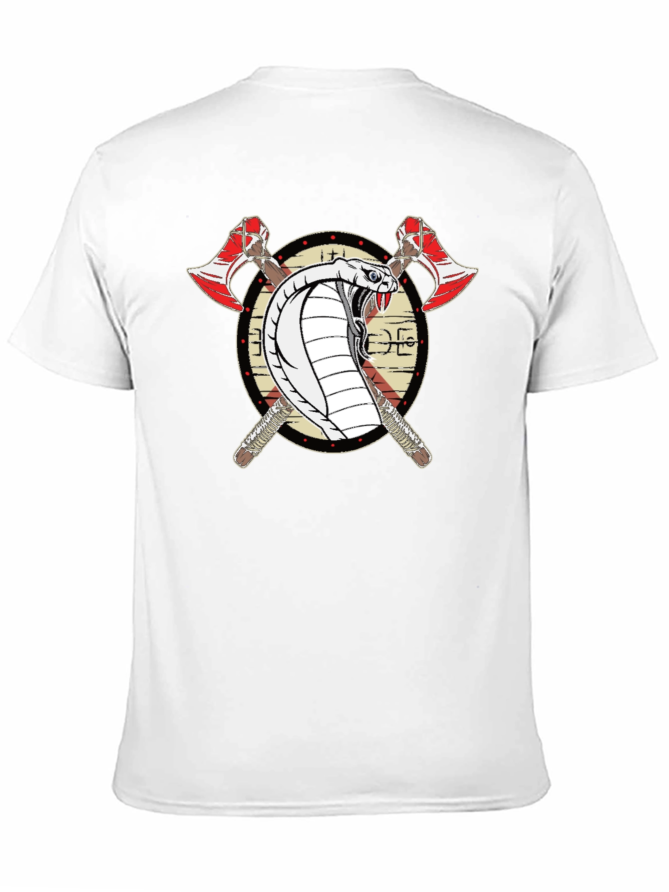 Cobra & Axes Black T-Shirt - Edgy Graphic Tee