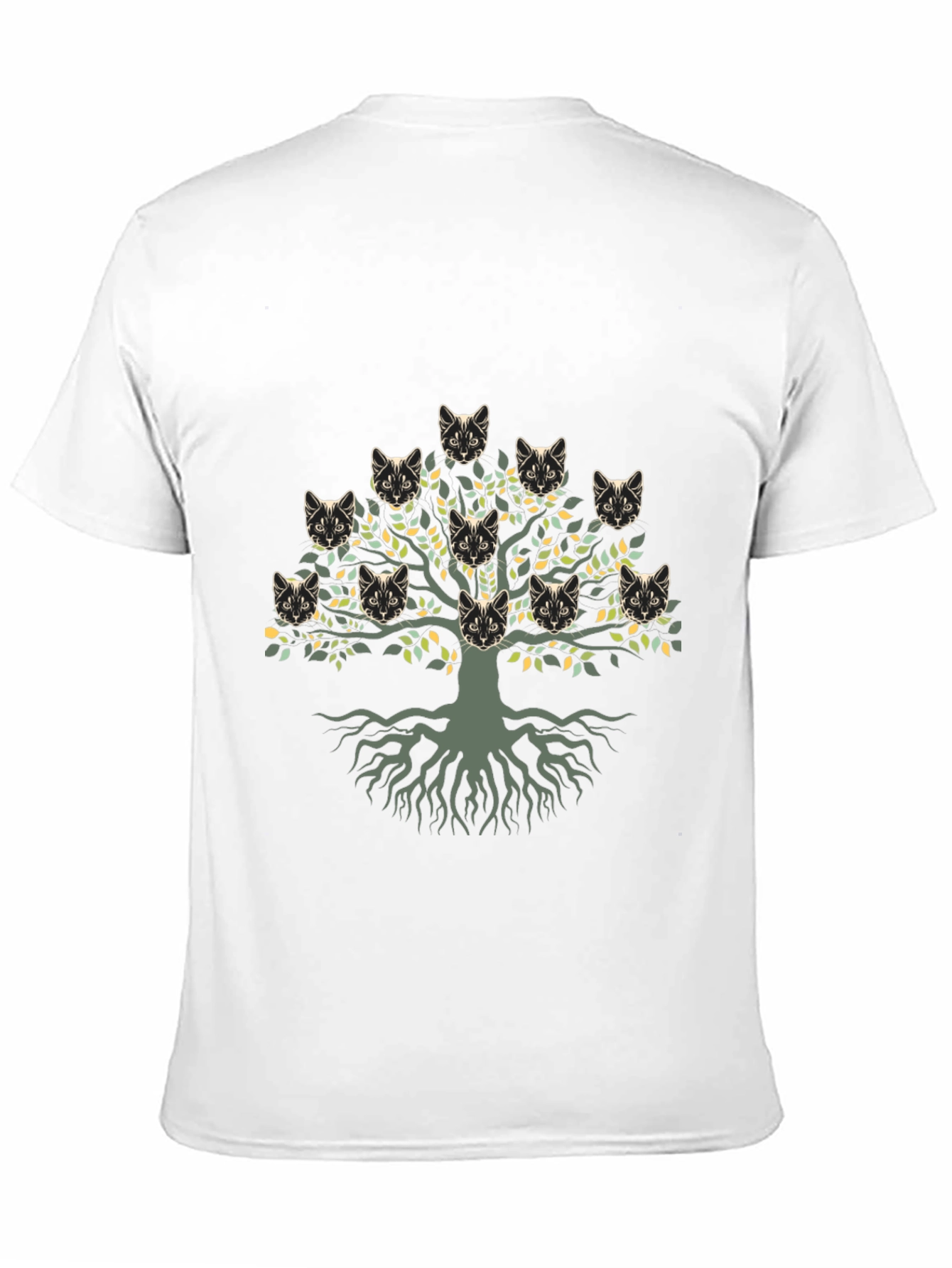 Cat Family Tree T-Shirt - Unique Graphic Tee