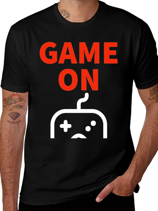 Game On Black T-Shirt - Gamer Apparel