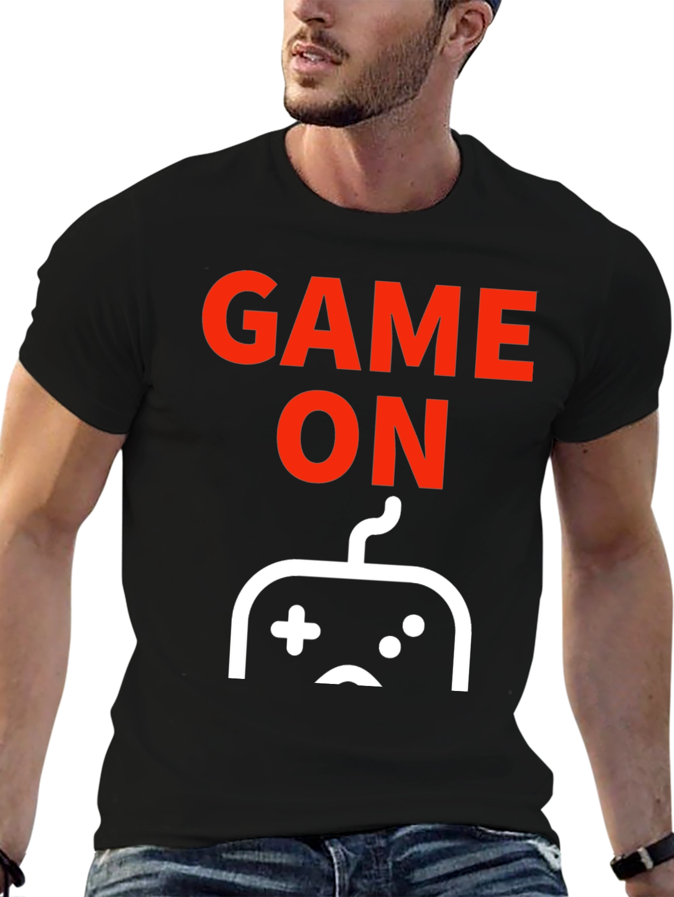 Game On Black T-Shirt - Gamer Apparel